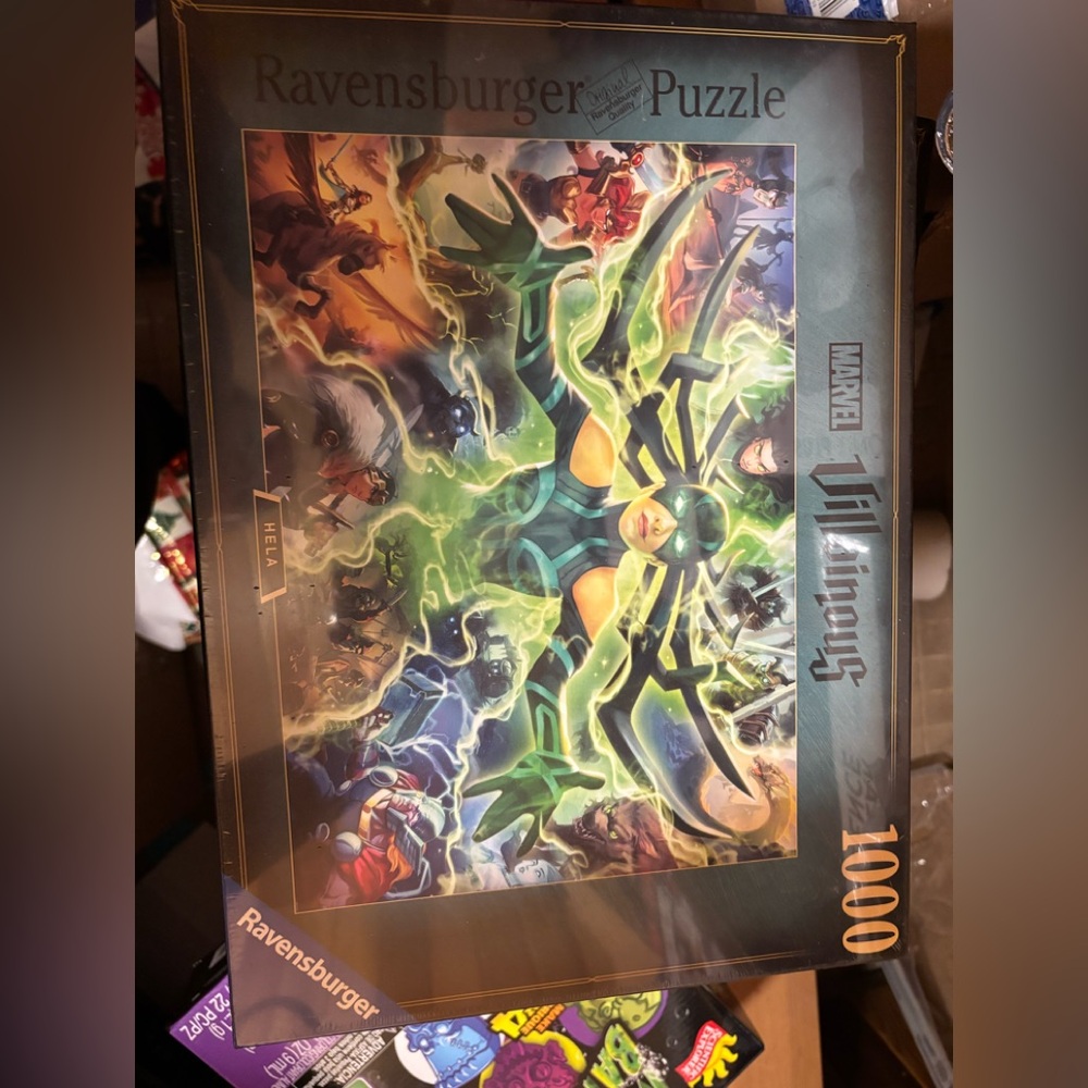 Ravensburger Marvel Loki Puzzle with Green and Blue Hues